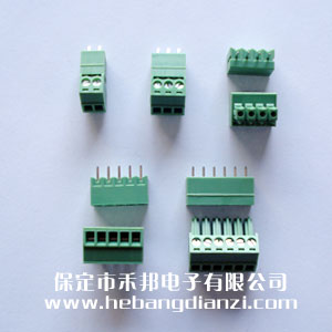 3.5mm间距 -2P,3P,4P,5P,6P绿 立式插拔端子(zǐ)