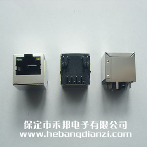 RJ45立式网口座 带(dài)灯